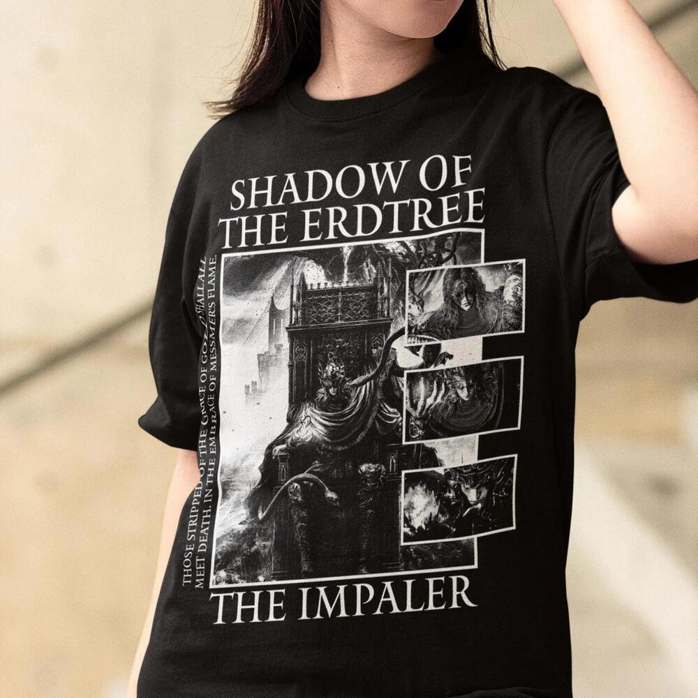 Messmer Impaler Dark Fantasy Knight Crimson Flame Gothic Streetwear T Shirt